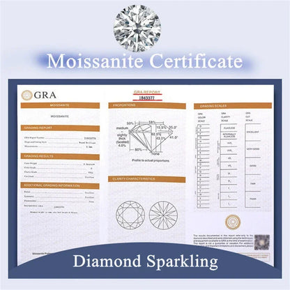 100% Real 0.5/1ct Carat Moissanite Ring for Women Solid PT950 Platinum Rings Luxury Moissanite Diamond Wedding Band